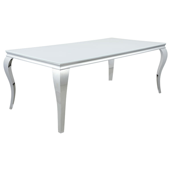 Coaster Furniture Carone Dining Table with Glass Top 115081 IMAGE 1