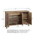 Winners Only Augusta DA2470BR 64" Server - Rustic Brown IMAGE 3