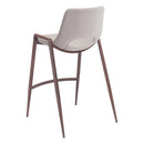  Zuo Desi 101693 Counter Stool - Beige & Walnut IMAGE 5