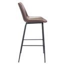 Zuo Byron 101771 Barstool - Brown IMAGE 2