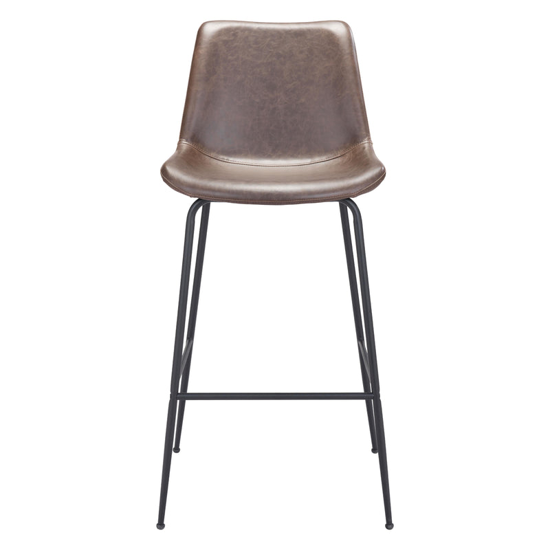 Zuo Byron 101771 Barstool - Brown IMAGE 3