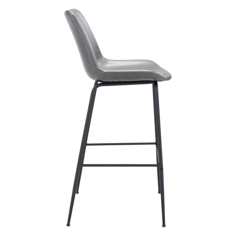  Zuo Byron 101772 Barstool - Grey IMAGE 2