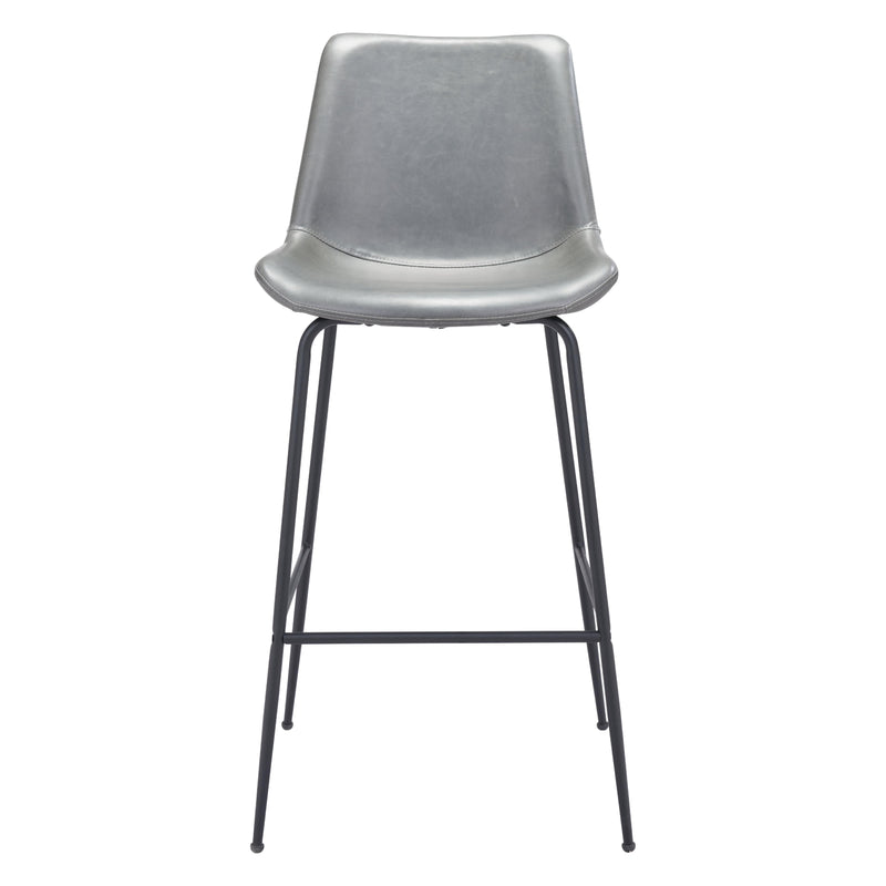  Zuo Byron 101772 Barstool - Grey IMAGE 3