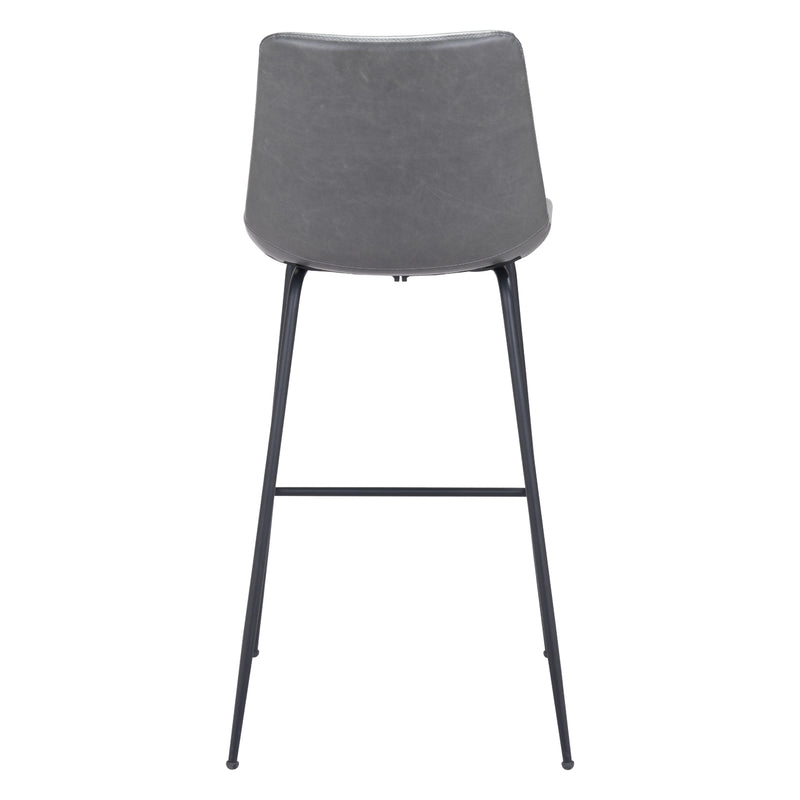  Zuo Byron 101772 Barstool - Grey IMAGE 4