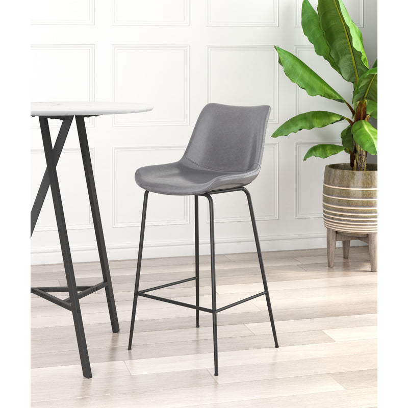  Zuo Byron 101772 Barstool - Grey IMAGE 8