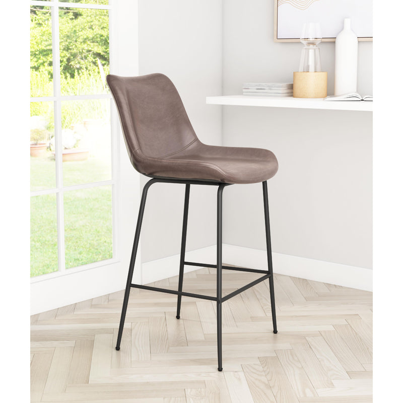  Zuo Byron 101774 Counter Stool - Brown IMAGE 8