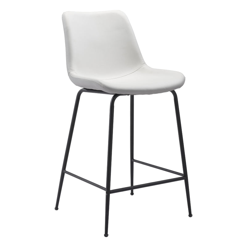  Zuo Byron 101776 Counter Stool - White IMAGE 1