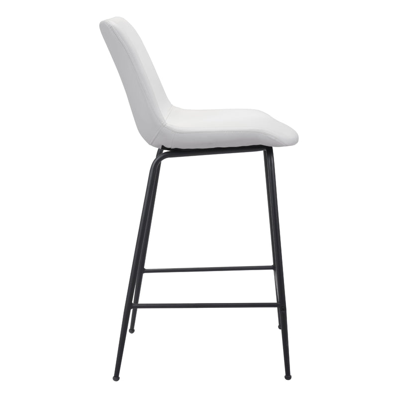  Zuo Byron 101776 Counter Stool - White IMAGE 2