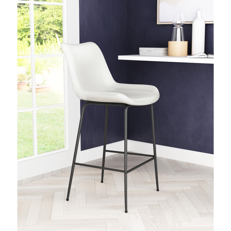  Zuo Byron 101776 Counter Stool - White IMAGE 8
