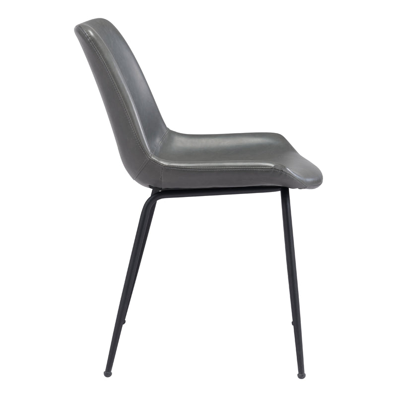  Zuo Byron 101778 Dining Chair - Grey IMAGE 2