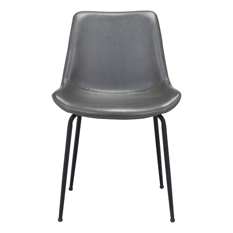  Zuo Byron 101778 Dining Chair - Grey IMAGE 3
