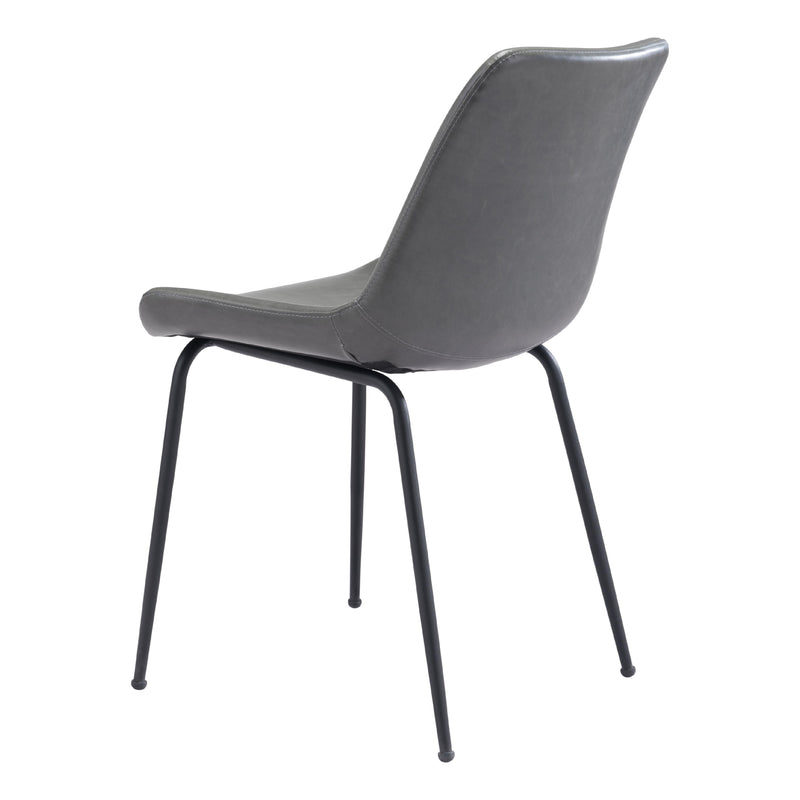  Zuo Byron 101778 Dining Chair - Grey IMAGE 5