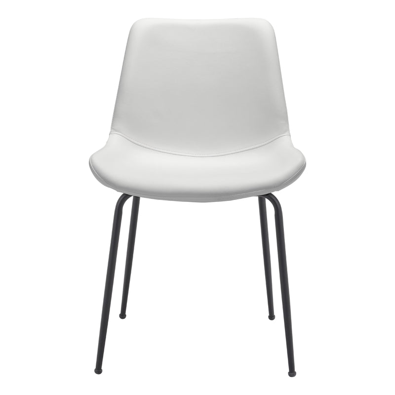  Zuo Byron 101779 Dining Chair - White IMAGE 3