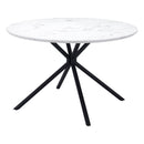 Zuo Round Amiens Dining Table with Pedestal Base 101879 IMAGE 1