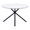 Zuo Round Amiens Dining Table with Pedestal Base 101879 IMAGE 3