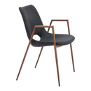  Zuo Desi 101694 Dining Chair - Black & Walnut IMAGE 6