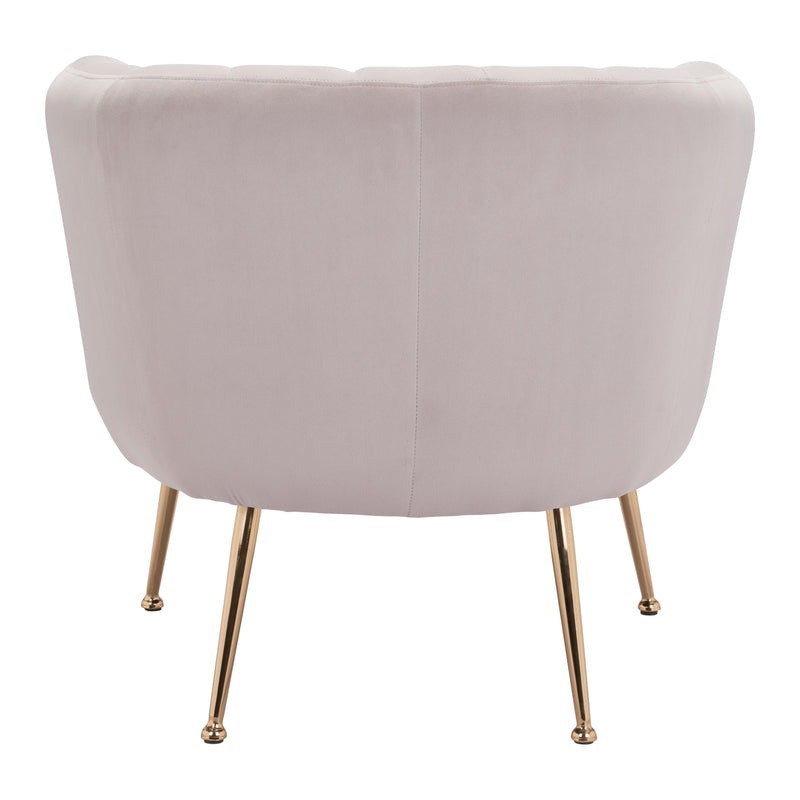 Zuo 101851 Deco Accent Chair - Beige IMAGE 4