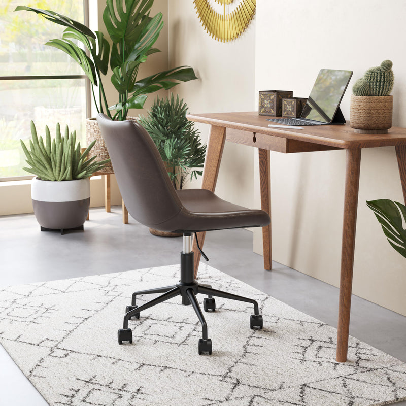 Zuo Byron 101780 Office Chair - Brown IMAGE 9