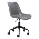  Zuo Byron 101781 Office Chair - Grey IMAGE 1