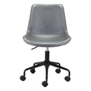  Zuo Byron 101781 Office Chair - Grey IMAGE 3