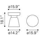 Zuo Sage 102059 Side Table - Black IMAGE 10