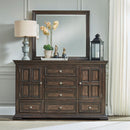  Liberty Furniture Industries Inc. Big Valley 361-BR-DM Dresser & Mirror IMAGE 2