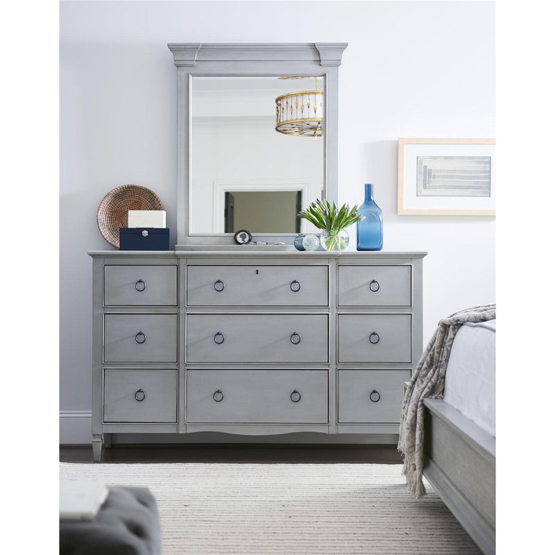 Universal Furniture Summer Hill - French Gray Dresser Mirror 98604M IMAGE 2