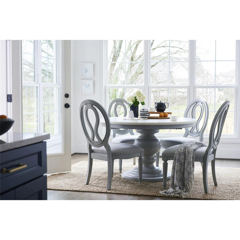 Universal Furniture Summer Hill Dining Table with Pedestal Base 986656-TAB/986656-BASE IMAGE 4