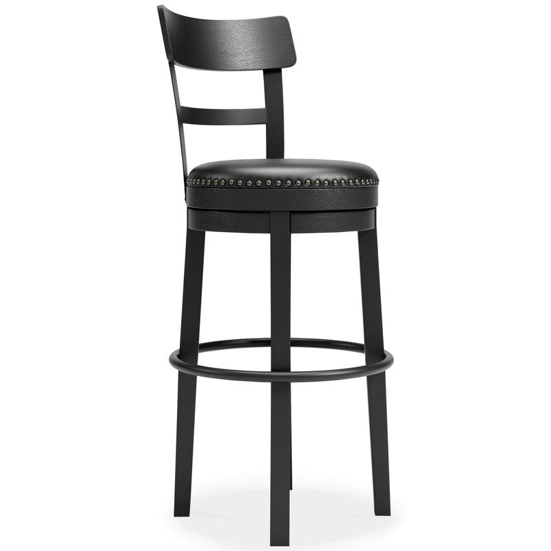 Signature Design by Ashley Valebeck D546-630 Tall Upholstered Swivel Barstool IMAGE 1
