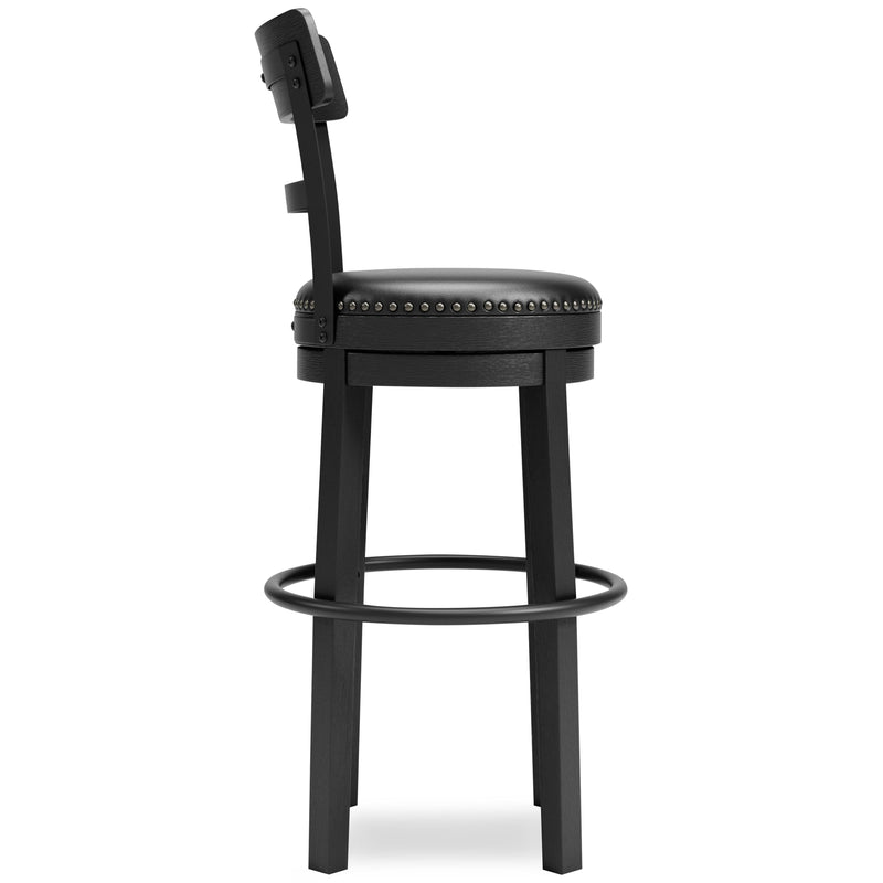 Signature Design by Ashley Valebeck D546-630 Tall Upholstered Swivel Barstool IMAGE 3