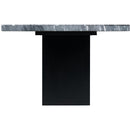 Elements International Valentino Dining Table with Marble Top and Pedestal Base CVL400TTB IMAGE 3