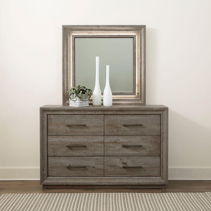  Liberty Furniture Industries Inc. Horizons 272-BR-DM 6-Drawer Dresser & Mirror IMAGE 1