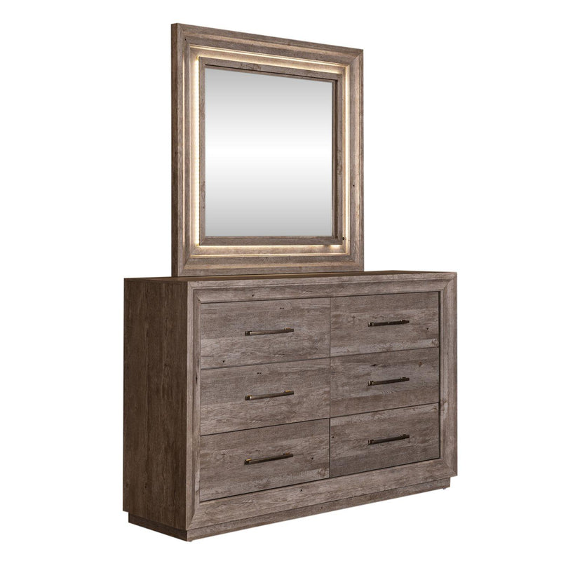  Liberty Furniture Industries Inc. Horizons 272-BR-DM 6-Drawer Dresser & Mirror IMAGE 2