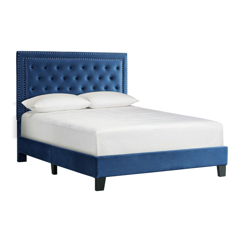 Elements International Tiffany Queen Upholstered Platform Bed UTF286QBV IMAGE 2