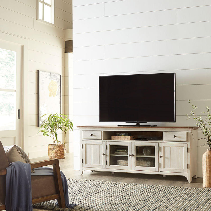 Liberty Furniture Industries Inc. Farmhouse Reimagined TV Stand with Cable Management 652-TV72 IMAGE 10