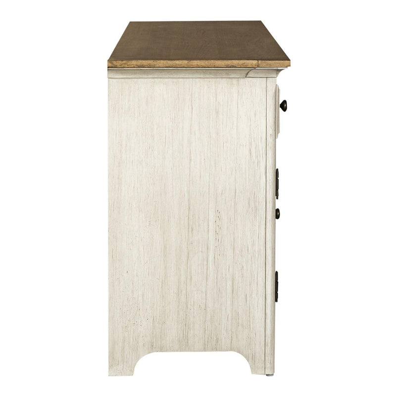 Liberty Furniture Industries Inc. Farmhouse Reimagined TV Stand with Cable Management 652-TV72 IMAGE 3