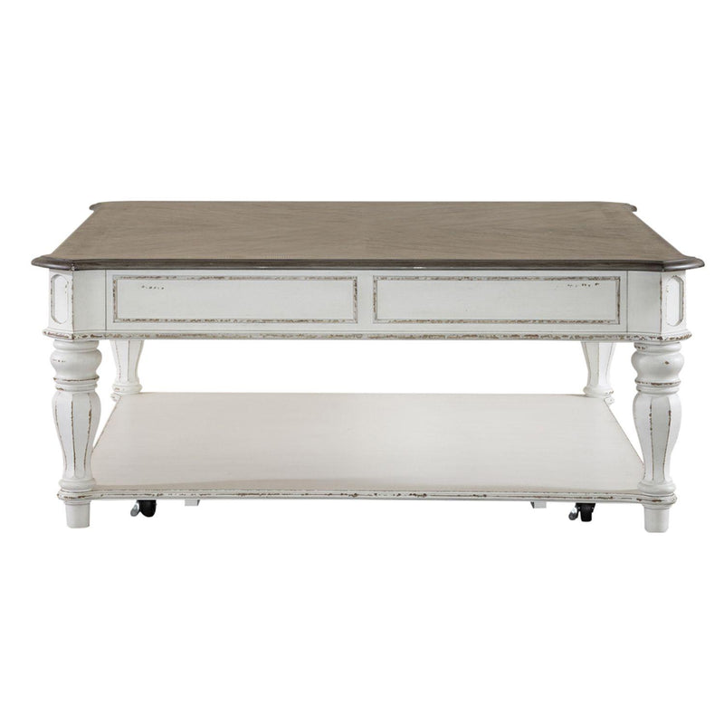 Liberty Furniture Industries Inc. Magnolia Manor 244-OT1014 Oversized Square Cocktail Table IMAGE 3