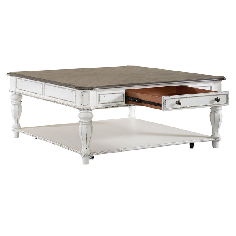 Liberty Furniture Industries Inc. Magnolia Manor 244-OT1014 Oversized Square Cocktail Table IMAGE 5