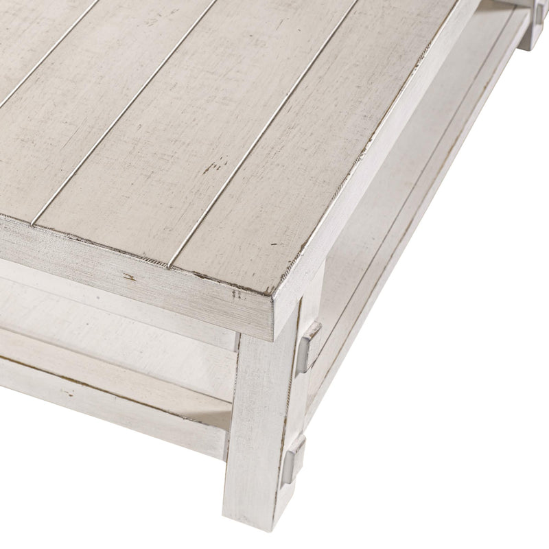  Liberty Furniture Industries Inc. Modern Farmhouse 406W-OT1014 Oversized Square Cocktail Table IMAGE 5