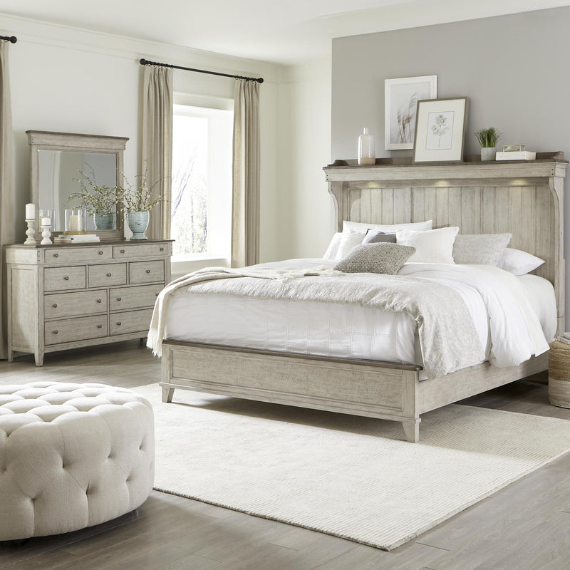  Liberty Furniture Industries Inc. Ivy Hollow 457-BR-QMT Queen Mantle Bed IMAGE 2