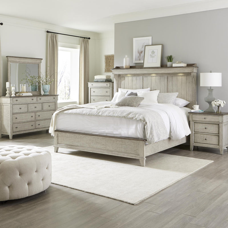  Liberty Furniture Industries Inc. Ivy Hollow 457-BR-QMT Queen Mantle Bed IMAGE 4