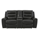  Signature Design by Ashley Warlin 6110518 Power Reclining Loveseat with Console and Adjustable Headrest IMAGE 3