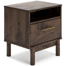  Signature Design by Ashley Calverson EB3660-291 One Drawer Night Stand IMAGE 1
