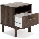  Signature Design by Ashley Calverson EB3660-291 One Drawer Night Stand IMAGE 2