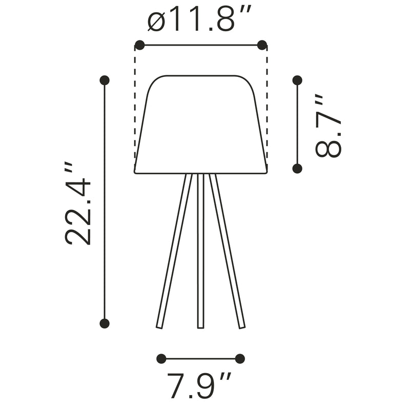 Zuo Mozzi Table Lamp 56138 IMAGE 6