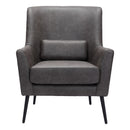  Zuo Ontario 109050 Accent Chair - Vintage Black IMAGE 3