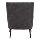  Zuo Ontario 109050 Accent Chair - Vintage Black IMAGE 4