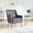  Zuo Ontario 109050 Accent Chair - Vintage Black IMAGE 9
