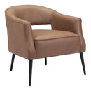  Zuo Berkeley 109051 Accent Chair - Vintage Brown IMAGE 1