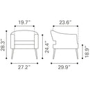  Zuo Berkeley 109052 Accent Chair - Vintage Grey IMAGE 10